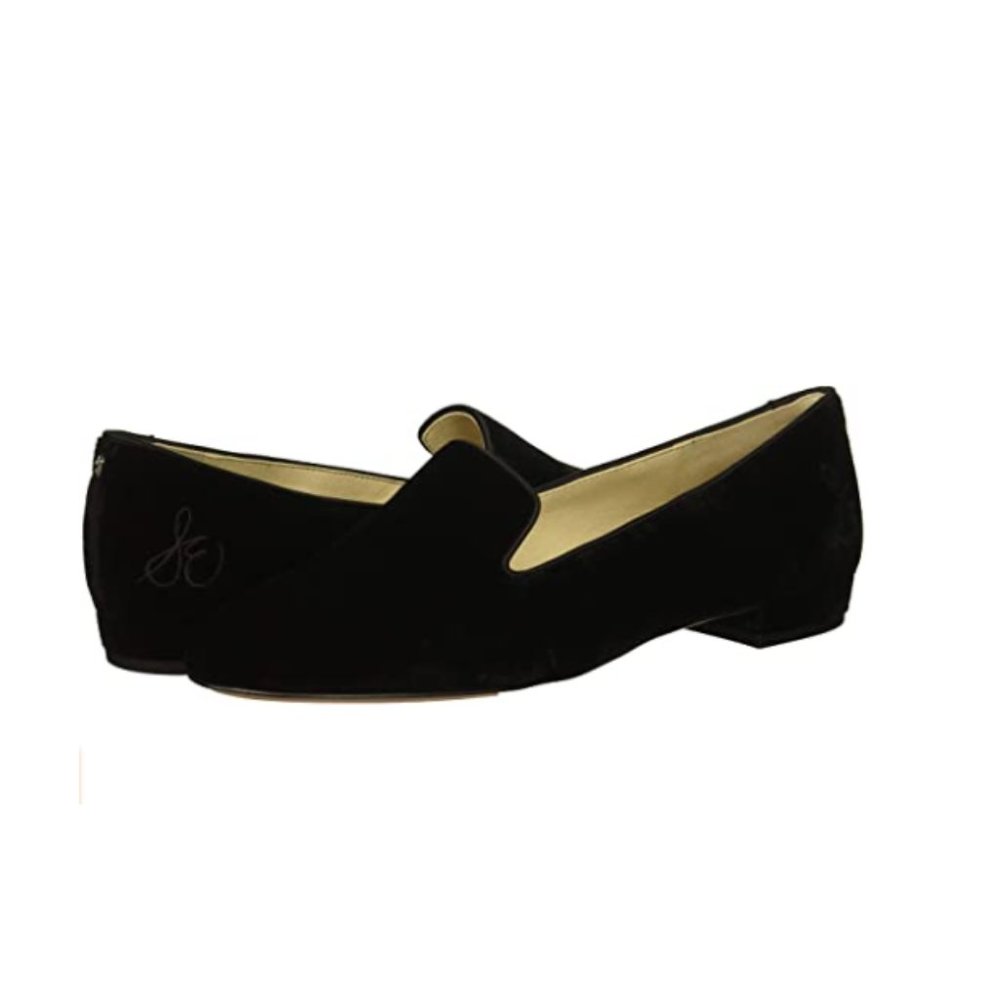 Sam Edelman Women's Jordy Loafer, Black Velvet , Size 10 M US
